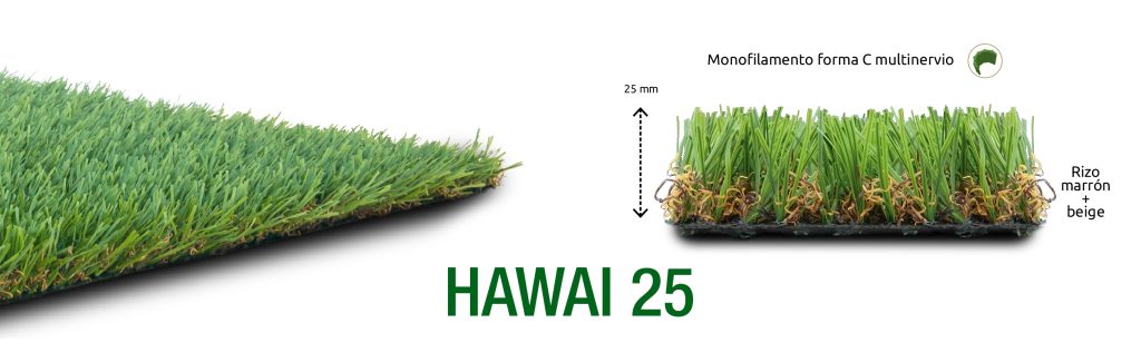 espacesped 25mm HAWAI-25