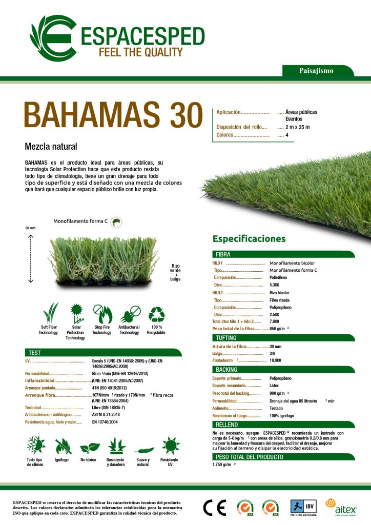 ficha técnica Bahamas30
