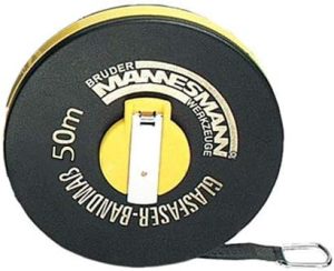 Cinta métrica con cinta de vibra-vidrio 50 m espacesped