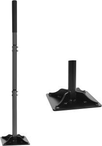 Machacador de suelo manual para jardín, 20 x 20 cm, base grande, 4,5 kg, mango de 112 cm espacesped