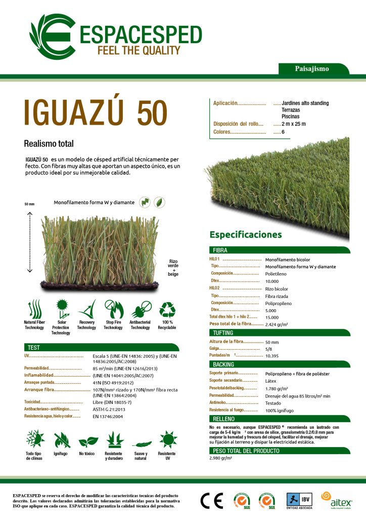 ficha tecnica 50 iguazú50